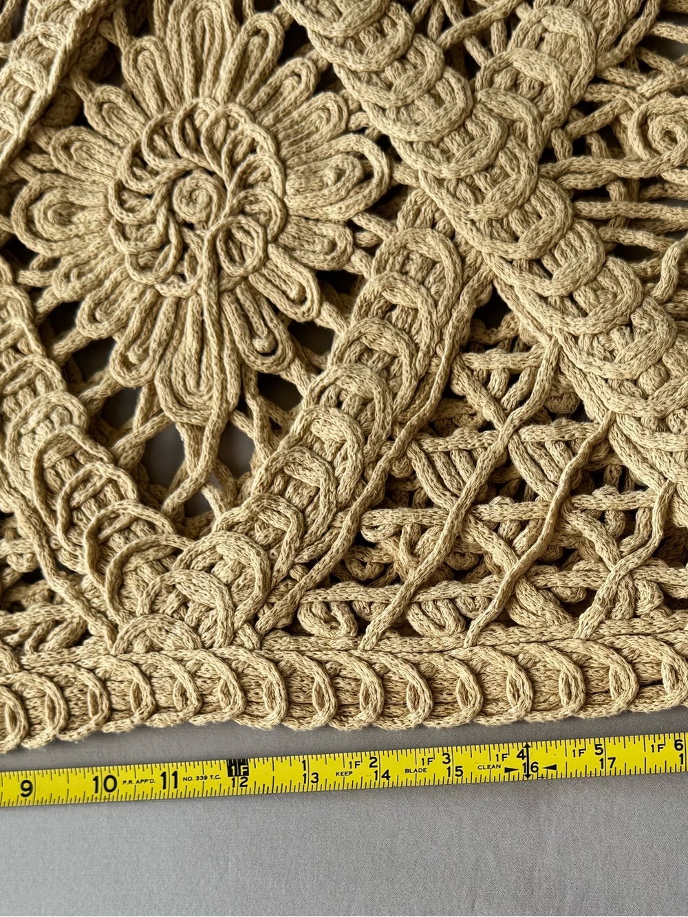 Cato Crochet Knit Tank Top in Beige - Picture 5 of 10